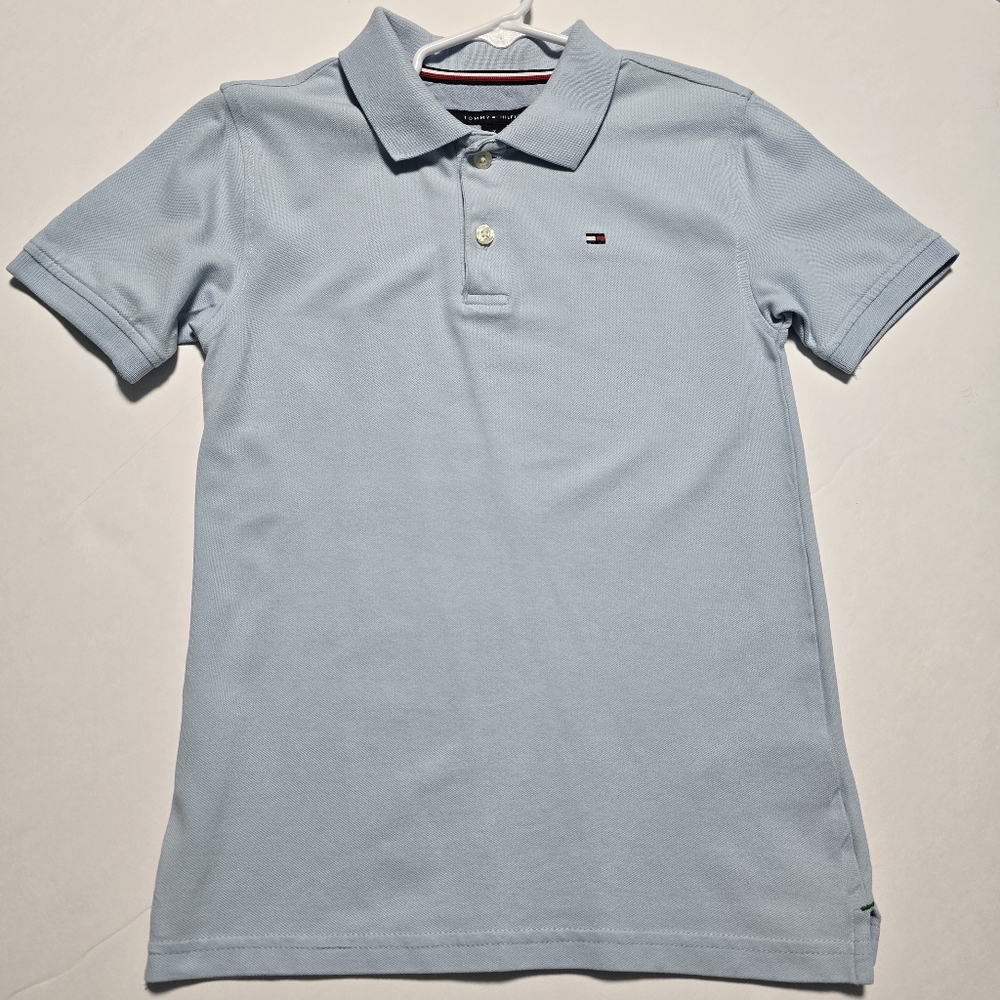 Boys Size 7 Tommy Hilfiger Polo Shirts Bundle - White, Blue, Gray - Picture 7 of 16
